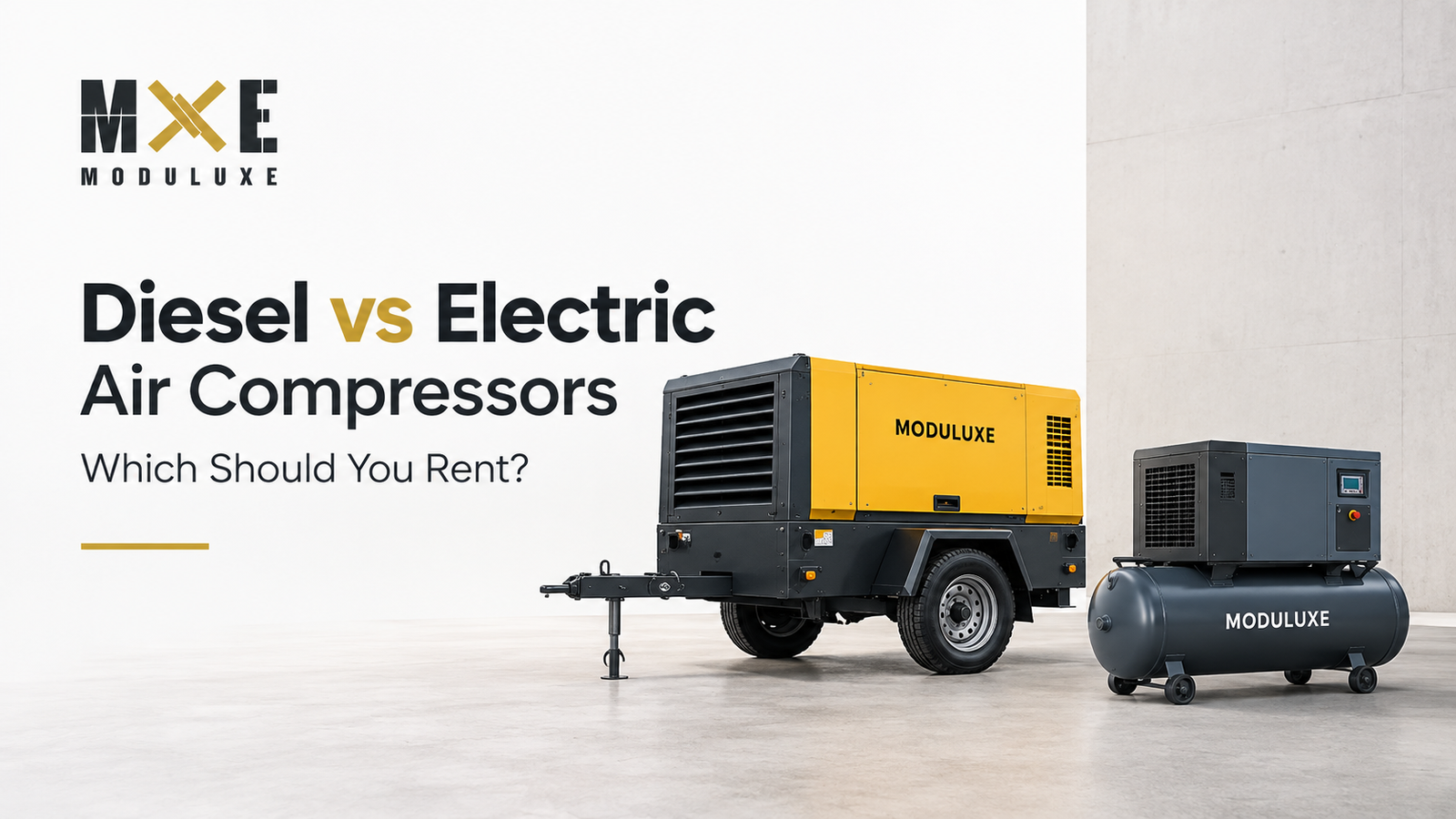 Diesel vs Electric Air Compressors: Which Should You Rent?